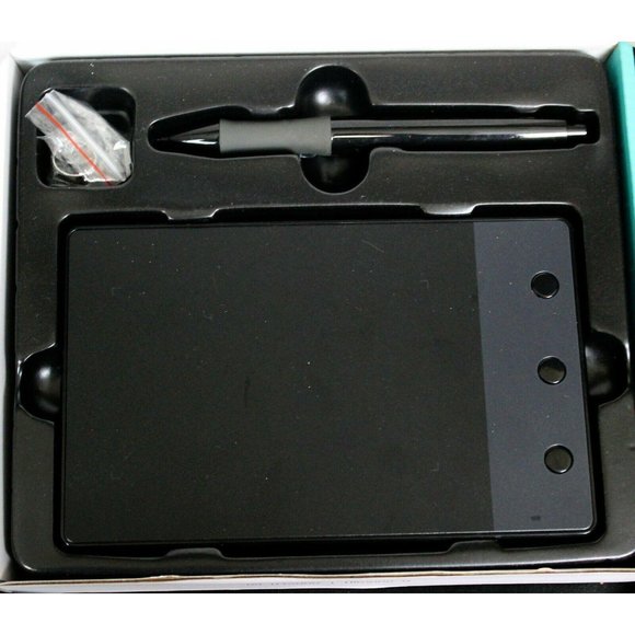 Huion H420 Black USB Drawing Graphic Pen Tablet Gray Felt Carrying Case Signing - Picture 2 of 12